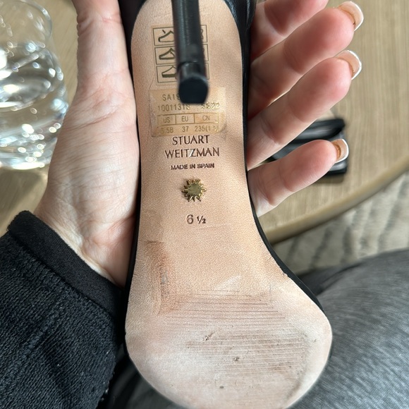 Stuart weitzman 6 1/2 worn three times, too high for me - Picture 4 of 4